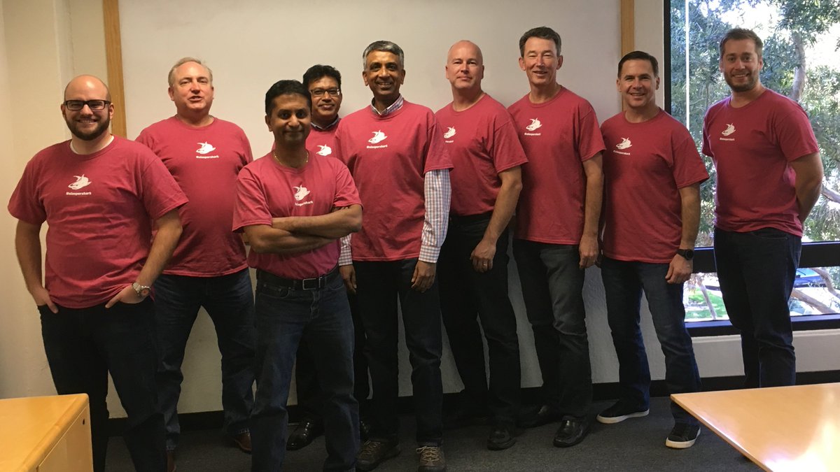 JamesPChappell's tweet photo. A quick photo and celebration at the end of project #sleepershark w @pensainc team geared up for business with #pensalab https://t.co/1YHh5XDkzw