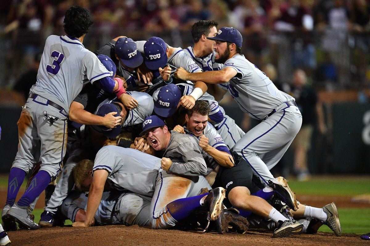 TCU_Baseball's tweet image. Especially when there have been so many in a row! #BackToBackToBackToBack #ToadToThePast @TCU_Athletics