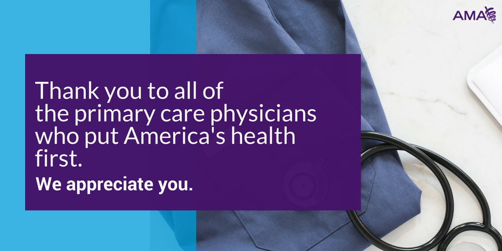 AmerMedicalAssn's tweet photo. Retweet if you're grateful for your primary care doc! #NPCW2017 https://t.co/BWILQVAqMJ