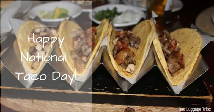 redluggagetrips's tweet photo. Happy #NationalTacoDay! Where is your fave place for #tacos? We love Los Remedios in #Tijuana #Mexico!

#redluggagetrips #tripsthatstandout https://t.co/S6gZQqfwN5