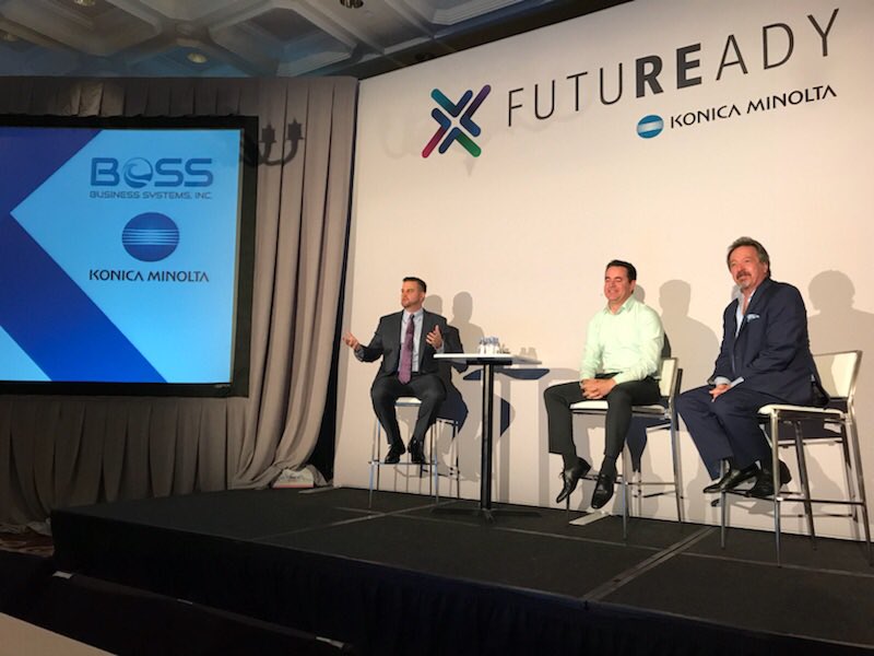 forzaERP's tweet photo. @mikestramaglio and Russell Fisher of BOSS Business Systems speaking at the #KMFutureReady show! #FORZA #ImagingChannel https://t.co/LLLHBOaHr3