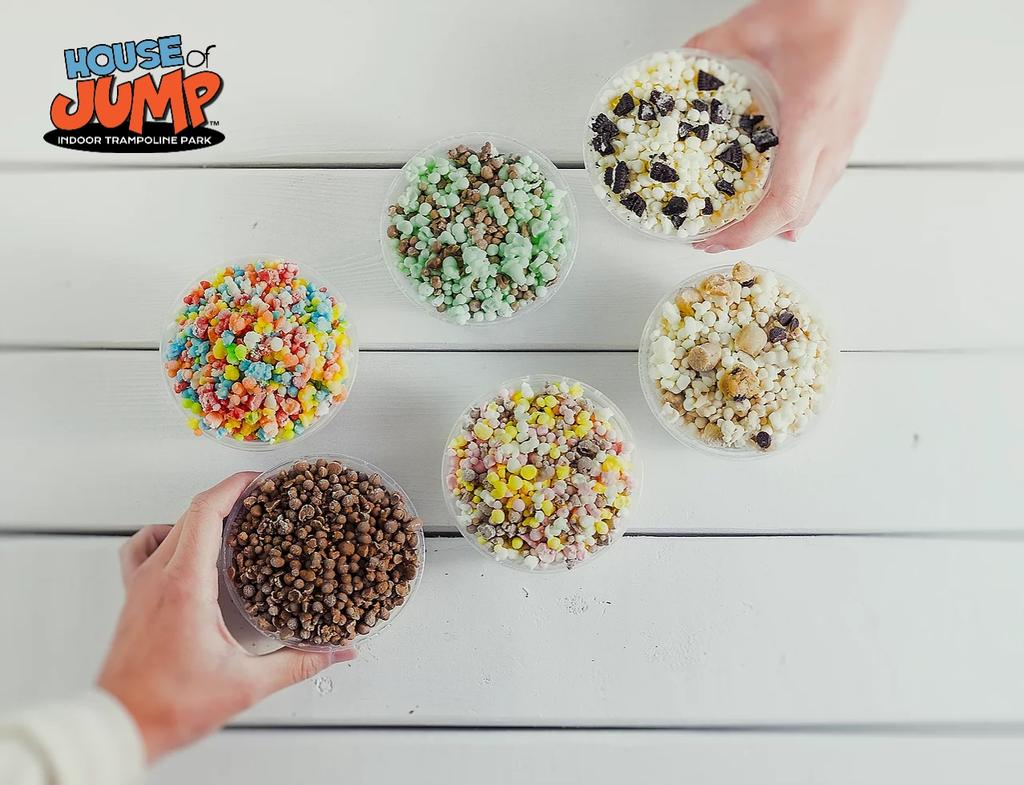 🍨Grab a scoop of Cool Beads next time you stop by! #CoolBeads #IceCream #TrampolinePark #TheHouseofJump