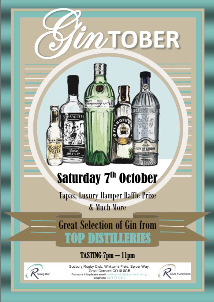 Pimento_UK's tweet photo. On Sat eve 7th Oct @sudburyRFC #Sudbury will be serving @Pimento_UK at their #Gintoberfest - get on down!  #Pimento is a perfect mixer for #gin - you'll love the kick! https://t.co/OmjemalyBx