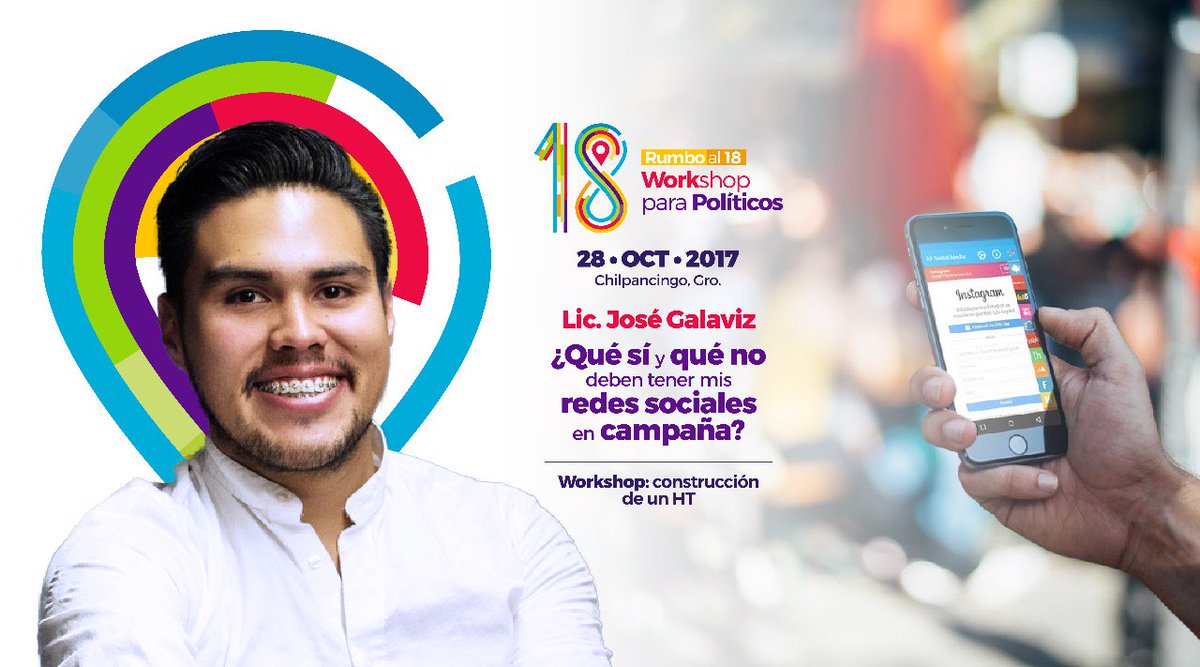 Rumbo_al18's tweet photo. @PepeGalaviz; estratega digital, especialista en comunicación 3.0 y social media. Sólo en #RumboAl18 ¡inscríbete ya! https://t.co/AQbz2WDfT1 https://t.co/c1QDmWu1mC