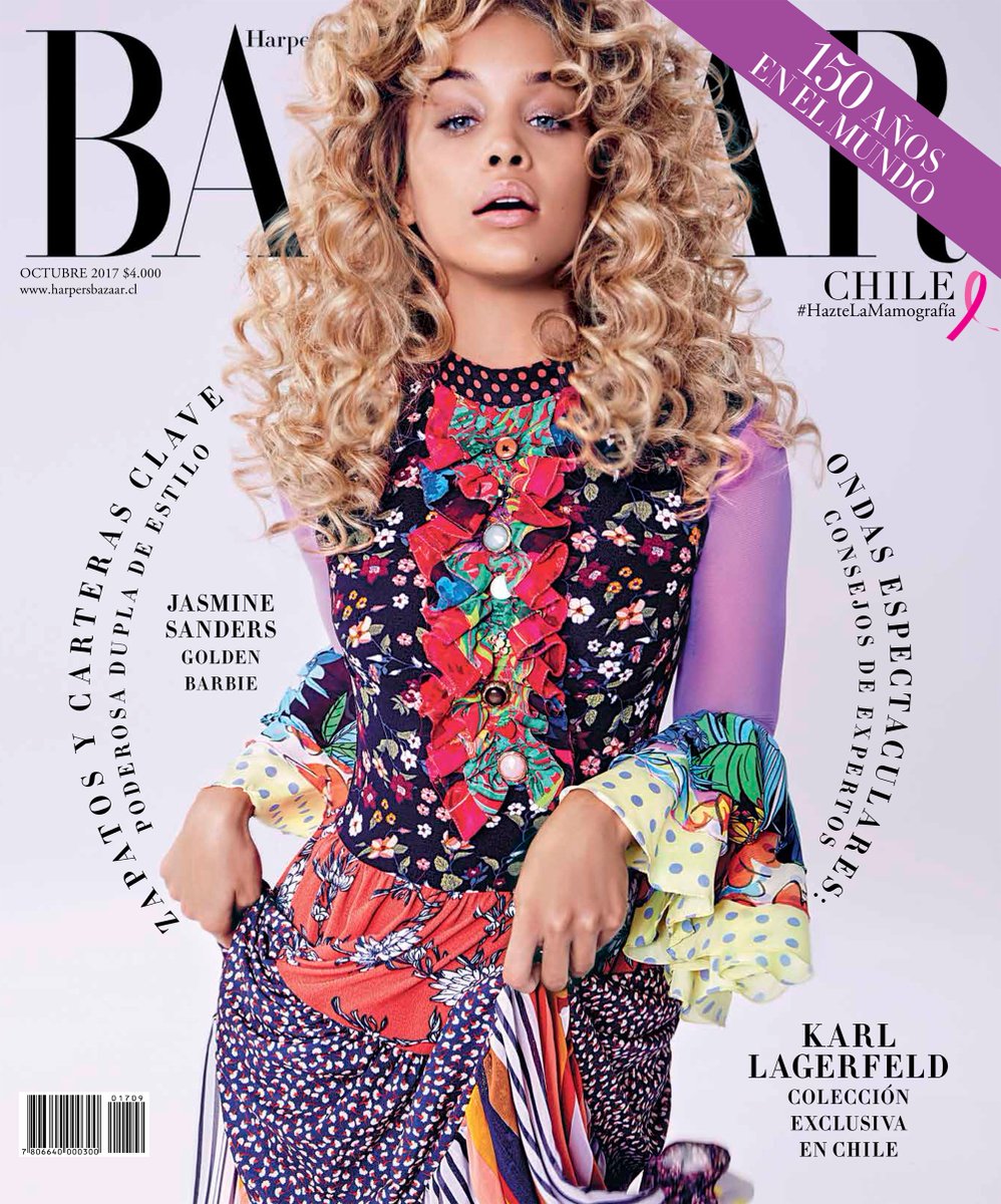 harpersbazaarcl's tweet photo. ¡Bienvenida #BazaarCL octubre! A partir de hoy encuentras nuestro nuevo número con #JasmineSanders (@golden_barbie) en quioscos 💞🌺😍 https://t.co/0wqB9VHkIr