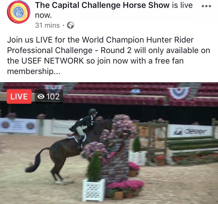 Catch the LIVE Hunter action from The Capital Challenge Horse Show facebook.com/capchallenge/v…