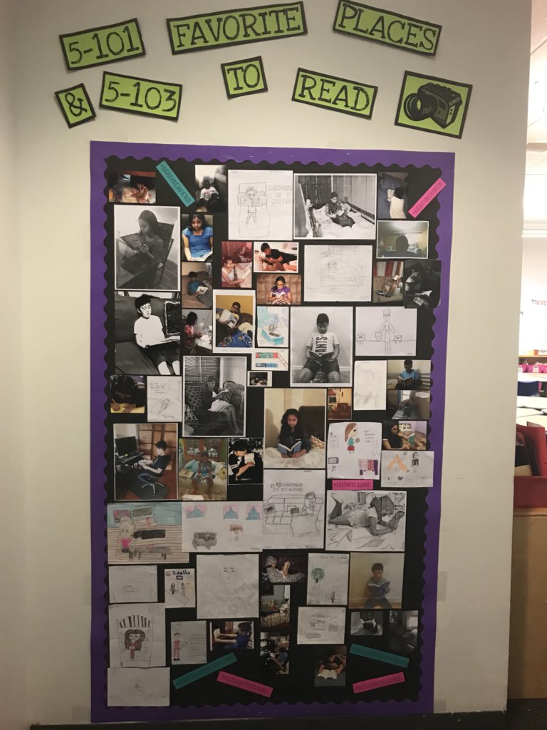 AmyTondreau's tweet photo. Thinking about systems to keep kids engaged in their reading lives at #ps182 #welovetoread #readingishappiness #tcrwp #fifthgrade https://t.co/io1sijc5NV