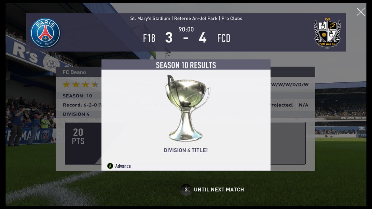 TheFCDeano's tweet photo. What a night! Both Division 4 and Division 3 have been completed! Division 2 here we come! #DeanoDiv2 https://t.co/5TvhN7eda9