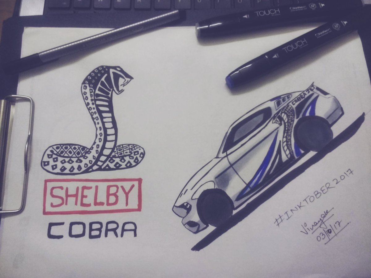 lightningfury94's tweet photo. #inktober2017 day 3- POISON.. #cobra #shelby #inktober https://t.co/0TBIDUbSVL
