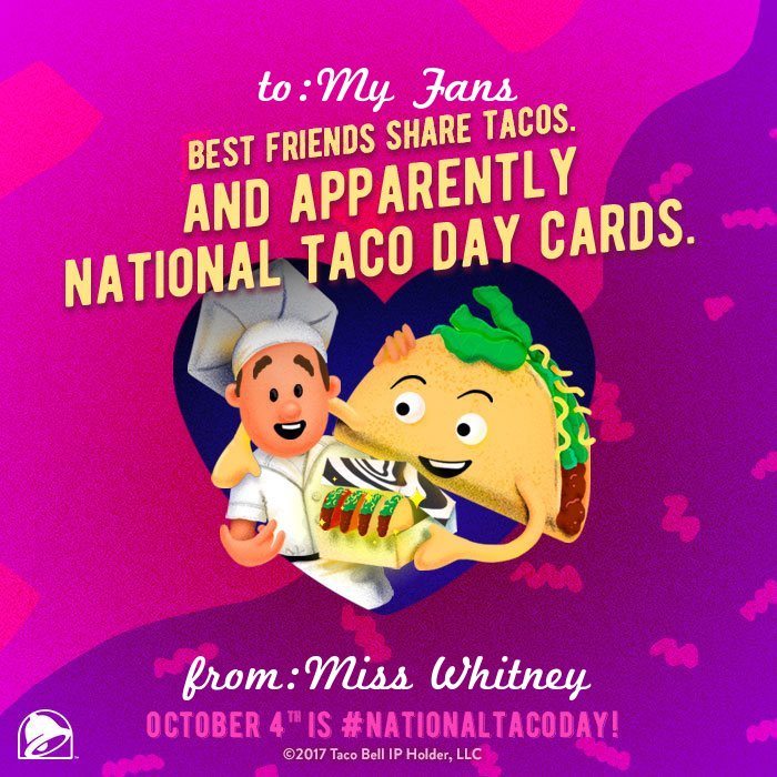Taco Bell on Twitter "Happy NationalTacoDay! Here's your TacoGram