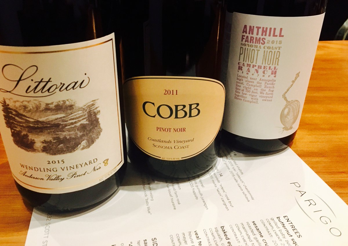 #California cult #pinotnoir #wine dinner, Fri 10/13. <a href="/CobbWines/">Ross Cobb</a> <a href="/anthillfilms/">Anthill Films</a> and @littoraiwine. Get your seat now! parigosf.com.