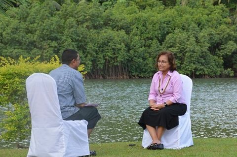 lorimafj's tweet photo. Honoured to have held video interview w Her Excellency Hon Hilda Heine, President, Marshall Is @ #13Triennial #PacMinisters4Women https://t.co/WVdsqRJY4V