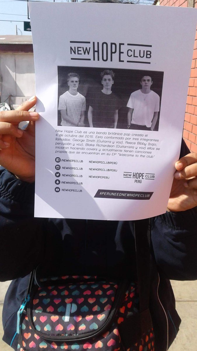 NewHopePeru's tweet photo. Promoting the band in Peru #2YearsOfNHC proud of them for all they have achieved ❤🇵🇪 @NewHopeClub
@NewHopeReece @NewHopeGeorge @NewHopeBlake https://t.co/6yafCoVJ0R