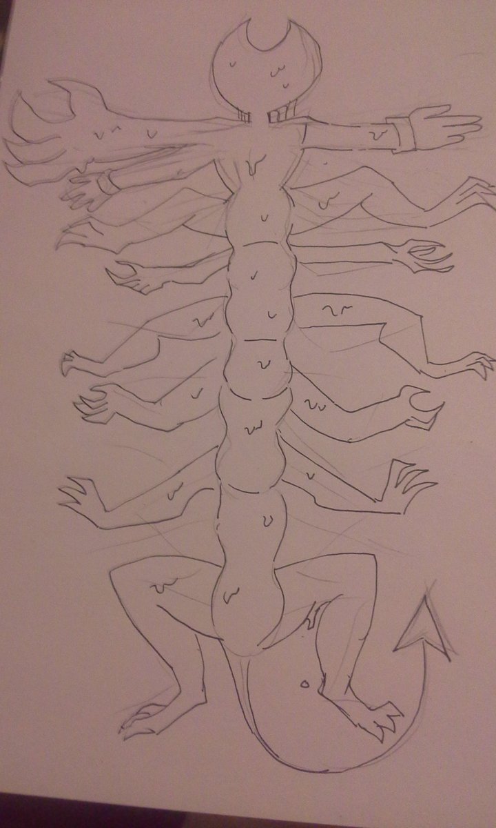 DevilInkBoy's tweet image. //I made the body and the faces how you wanna look so yhea i made this quick ! :3 for @themeatly // #Batim #Prototype #F.B.C