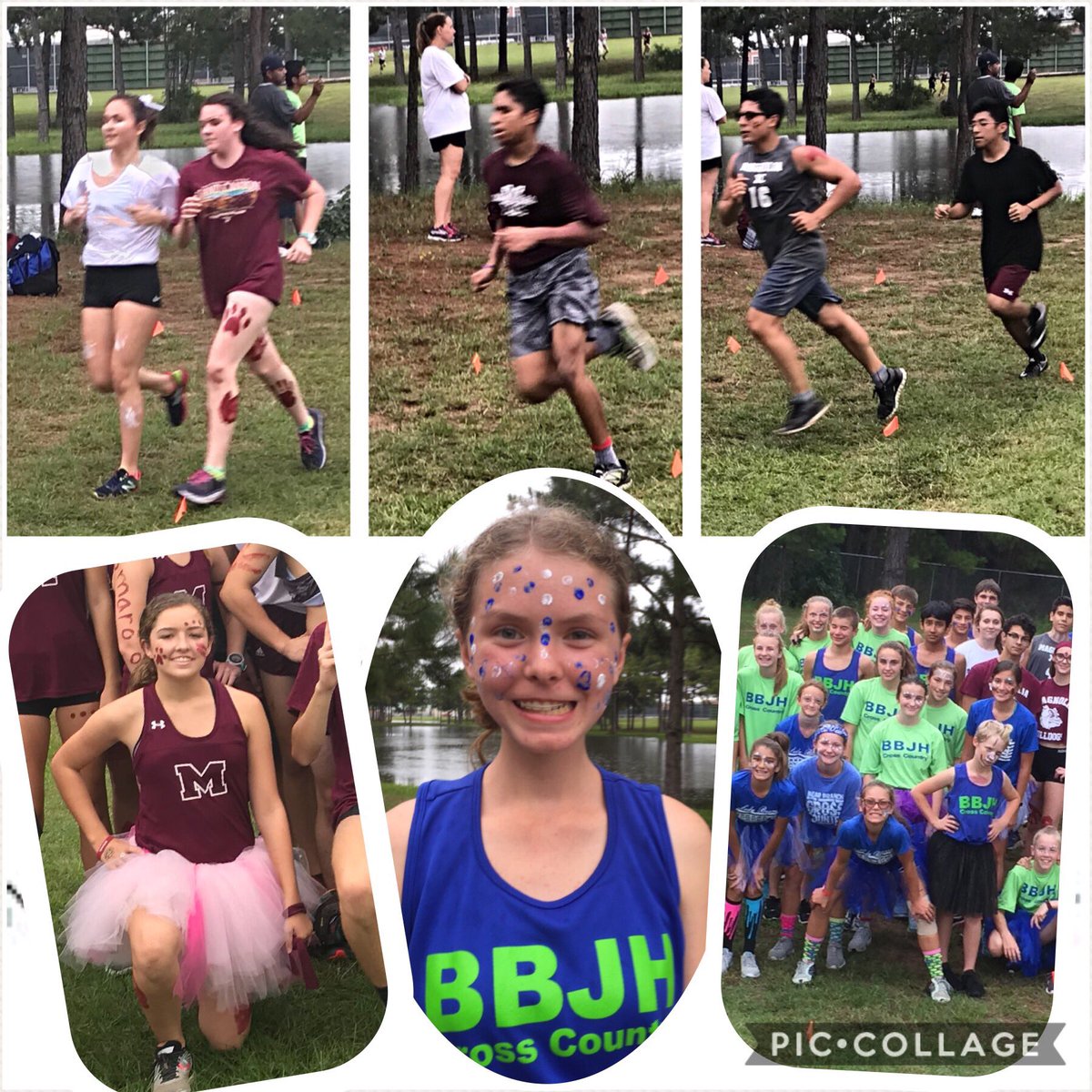 XC_Magnolia's tweet photo. So awesome that BBJH &amp; MHS XC athletes got to meet &amp; support each other!! #XCfun #newtraditions #intrasquadmeet #blueVSwhite #maroonVSwhite https://t.co/fndD9DW9ze