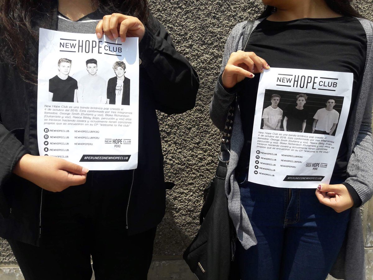 NewHopePeru's tweet photo. Promoting the band in Peru #2YearsOfNHC proud of everything they have achieved @NewHopeClub ❤🇵🇪
@NewHopeReece @NewHopeGeorge @NewHopeBlake https://t.co/GjQeFb1kmv