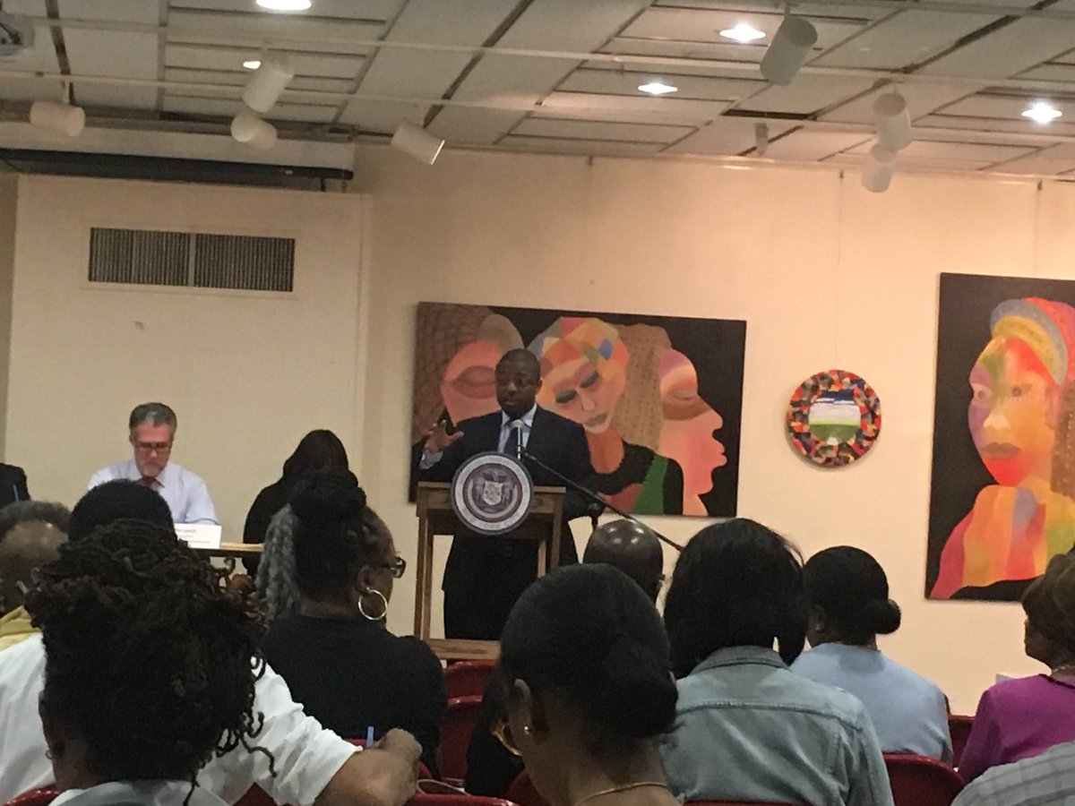 BrianBenjaminNY's tweet photo. Back home at #CommunityBoard10 talking about some upcoming events, #Education, and our hurricane relief efforts! https://t.co/0CWrWnqIdH