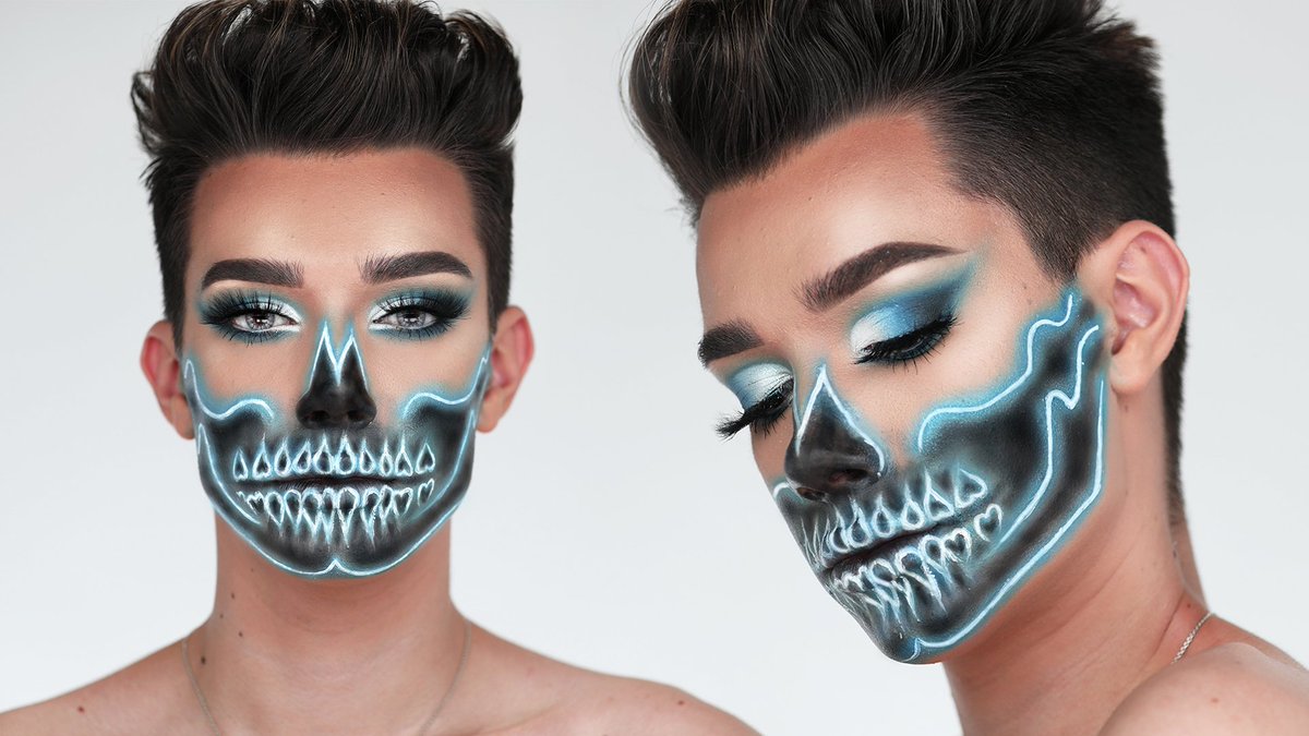 jamescharles's tweet photo. RT TO BE NEXT VIDEO'S SISTER SHOUTOUT!

NEON SKULL HALLOWEEN MAKEUP is now LIVE!
https://t.co/TpesgJFdz0 https://t.co/fkBd01B8kK