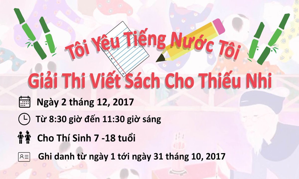 NRCAL is happy to present The Vietnamese Boom Writing Contest open to students age 7-18! Check our website details fullerton.edu/NRCAL
