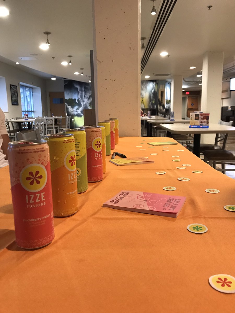CoffeeBrown7's tweet photo. Stop by the Studio up on Daisy Hill to sample some IZZE Fusions! 
#ITJUSTIZ #ad #IZZEFusion https://t.co/a62t4eXvJU
