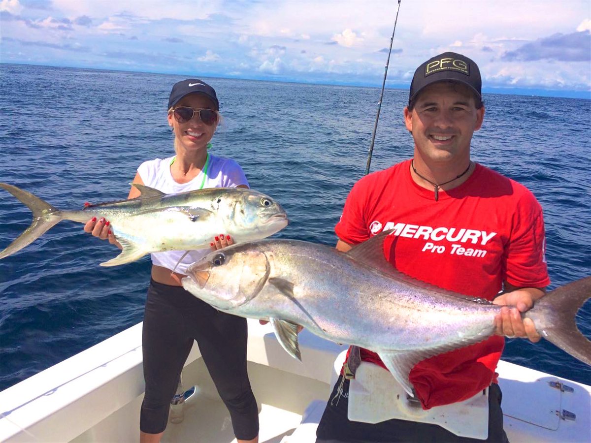 QueposFishAdven's tweet photo. He said he never had luck offshore before...that's cause he never went with us! Junior showed him some sails, snapper, pompano, and AJs! https://t.co/4qIZnzZOJ3