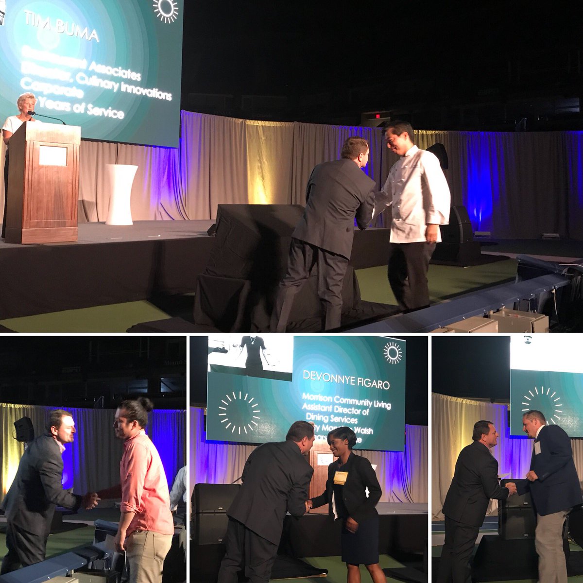 compassgroupusa's tweet photo. Chief People Officer @CGGarySnyder and Chief D&I Officer Cindy Noble recognize the great people at the heart of our company #CompassCCC https://t.co/f68PHZpdYH