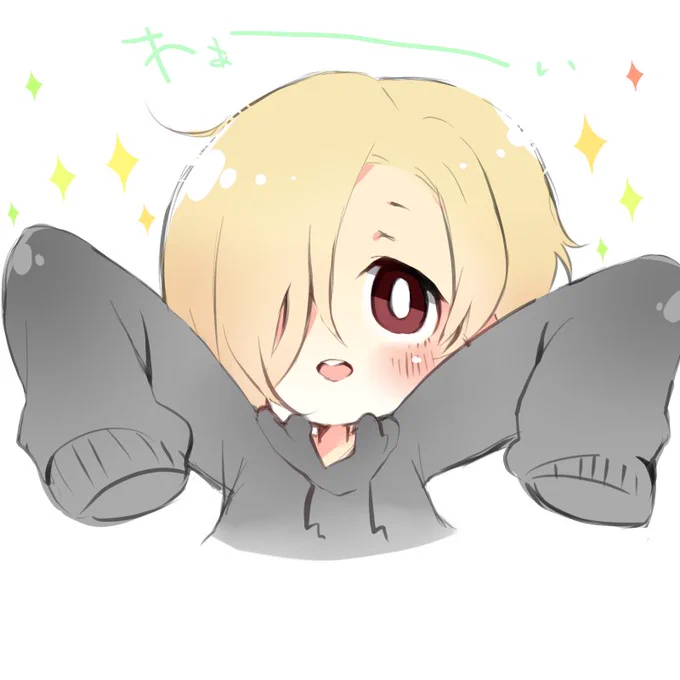 #リプきた顔文字で好きなキャラを描く 
❶?
❷(ノ)*'꒳`*(ヾ)
❸*.゜+ヽ(○・▽・○)ノ゛ +.゜*
なつめさん、地価さん、紅音さんリプありがとうございました! 