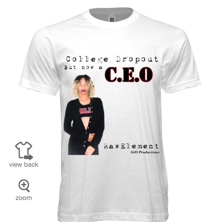 _iampoca_'s tweet photo. My #AmericanDream is REAL. .. purchase the College Dropout Tee at the #RawElement pop Up show 11.19 #RawelementClothing "Mean what you Wear" https://t.co/5jk41usRbN