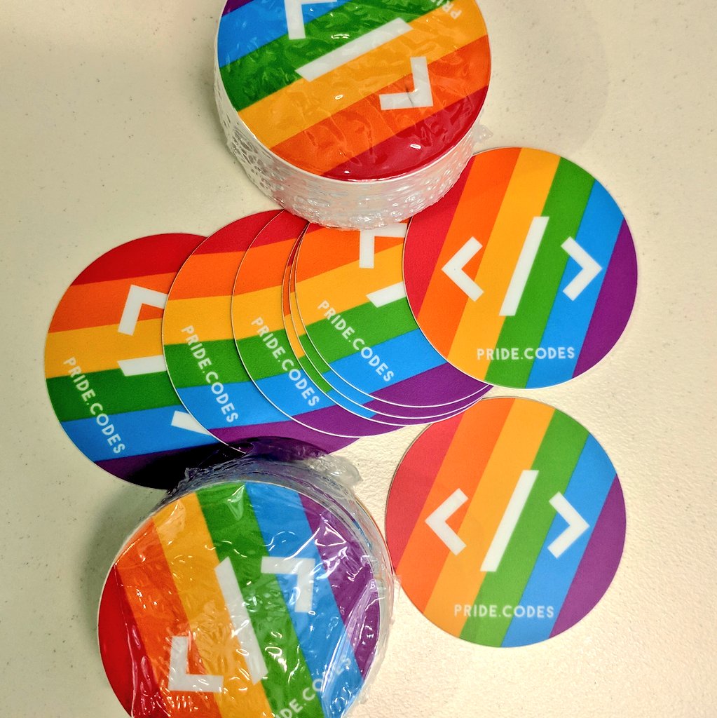 pridecodes's tweet photo. Look what just arrived... stickers!!!
Stay tuned for how to get one while they're in stock! #pride #pridecodes #codeproudly https://t.co/eIrKHprKGJ