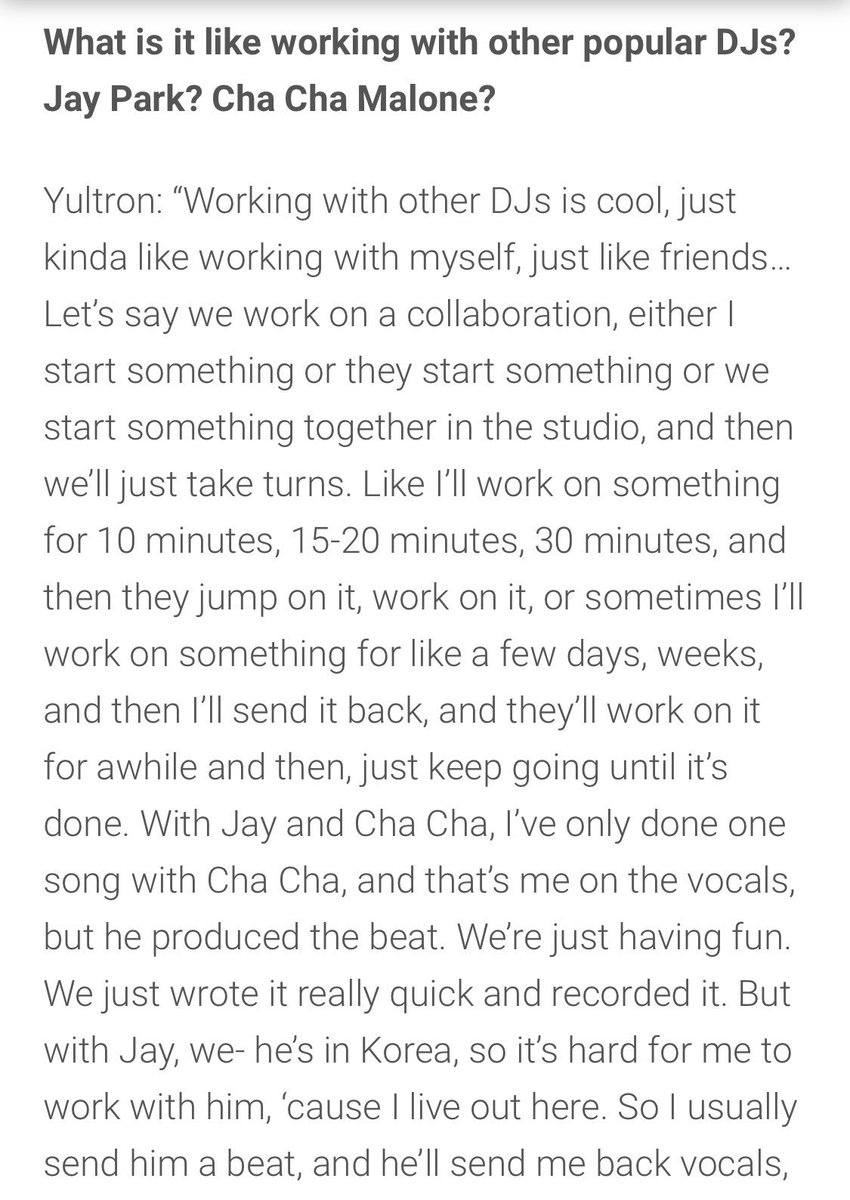 JWalkerzAUS's tweet image. [ARTICLE] Rising DJ YULTRON talks Experiences, Tattoos and Working w/ Jay Park #박재범 
👉 officiallykmusic.com/k-exclusive-ri… via @OfficialKmusic