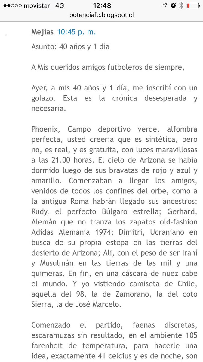 Potencia_FC's tweet photo. Compartimos con ustedes, este magico relato del recuerdo, de la magica pluma de Jorge "Avecia" Mejias 👏🏼👏🏼👏🏼 https://t.co/0OS0FOPnd7
