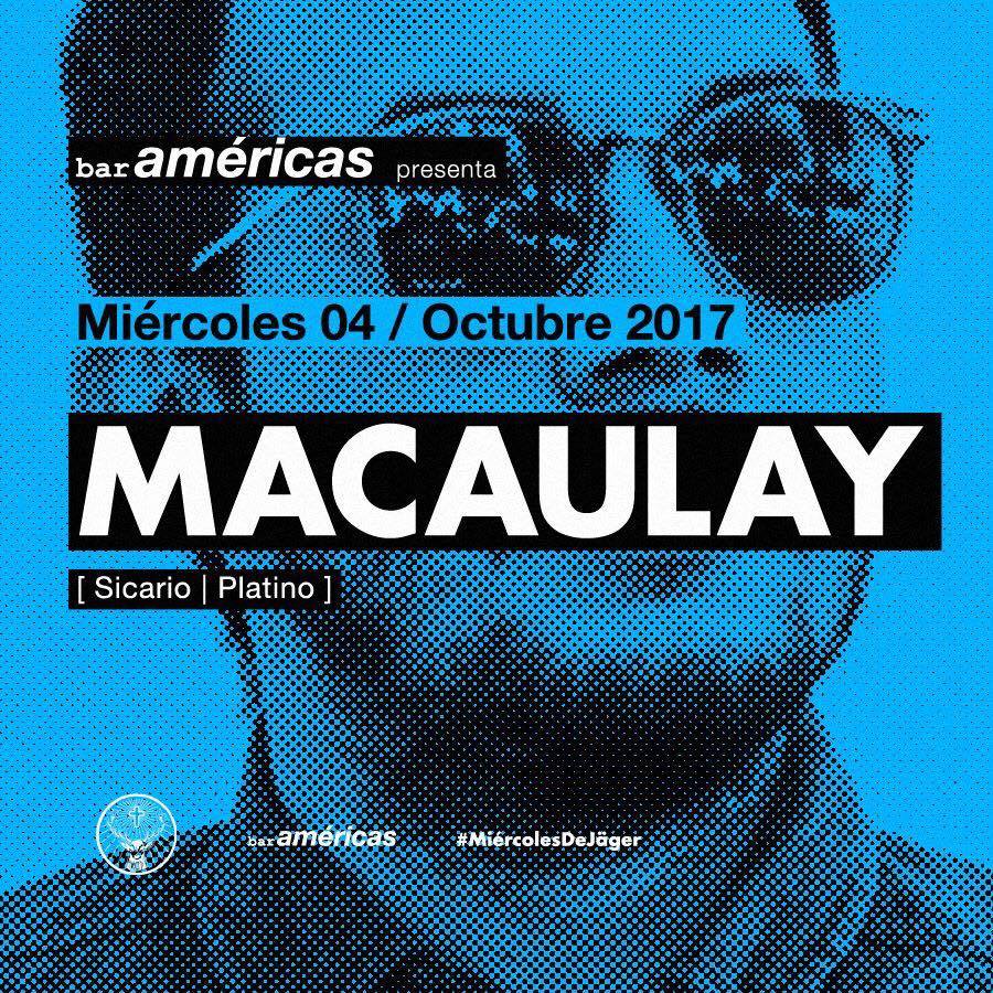 Ésta noche Macaulay (<a href="/RicardoMedinaNS/">Macaulay</a>), se presenta en <a href="/baramericas/">Bar americas</a>, Guadalajara. Pasen a saludar 🔥💀🔥