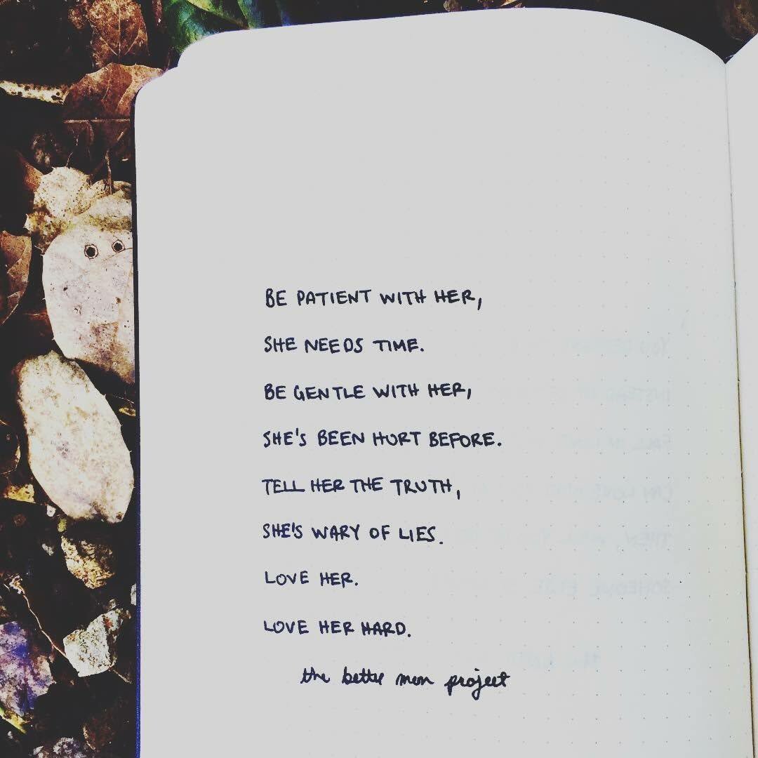 be patient...she needs time