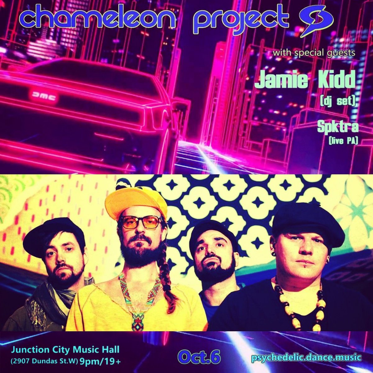 nufunk's tweet photo. This Fri Oct 6th livetronica quartet @ChameleonProjct perform live with DJ #JamieKidd &amp; #Spktra at #JunctionMusicHall 9pm / $12 at the door https://t.co/fAhE8tAGfo