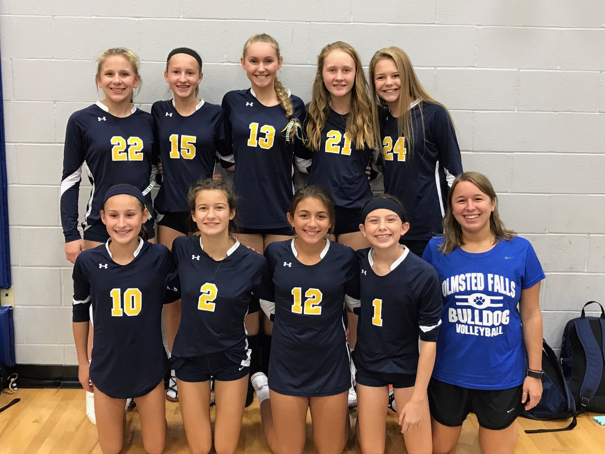 ofvolleyball's tweet photo. Congrats to our 7th grade conference team, who finished the regular season 16-0 and didn't lose a set all season! https://t.co/1d2jwWmj66