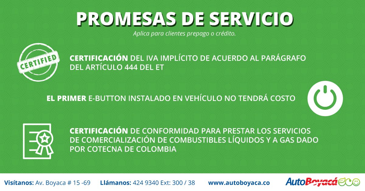 AutoBoyaca's tweet photo. Te presentamos nuestras #PromesasDeServicio, están al alcance de todos. https://t.co/2z5xxTxT9w