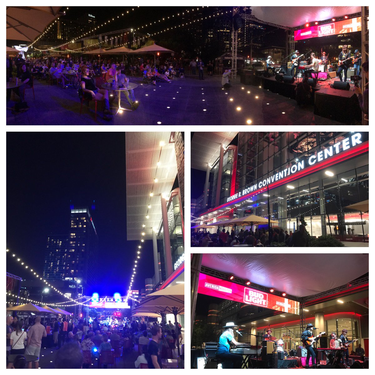RadioSpecialK's tweet photo. Beautiful night for #FreeVibes @AvenidaHouston w/ @krbe & #TexasGentlemen #BudlightStage https://t.co/f0qbgvxzXn
