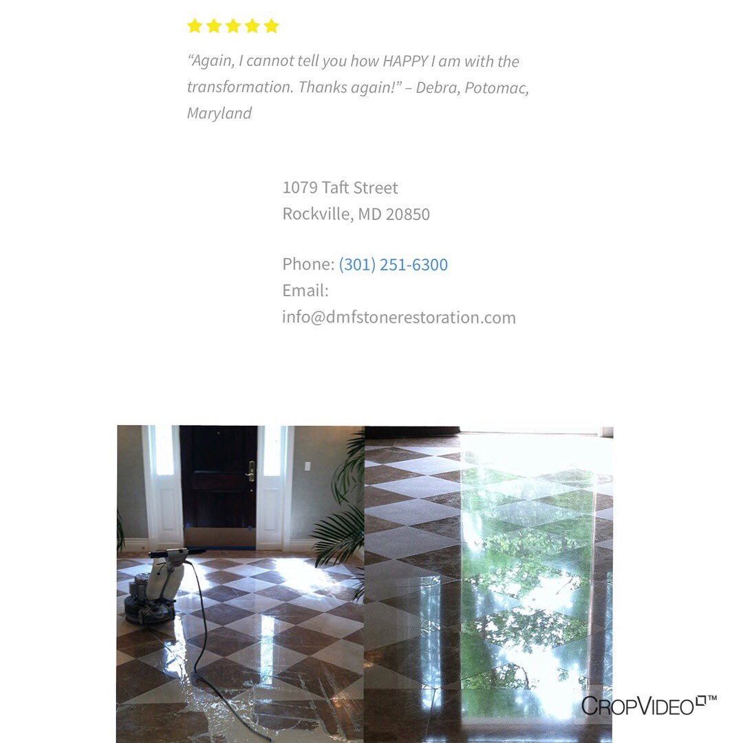 Have you visited our website? Find out who we are, see past projects, reviews, &amp; schedule a consultation today at DMFstonerestoration.com.