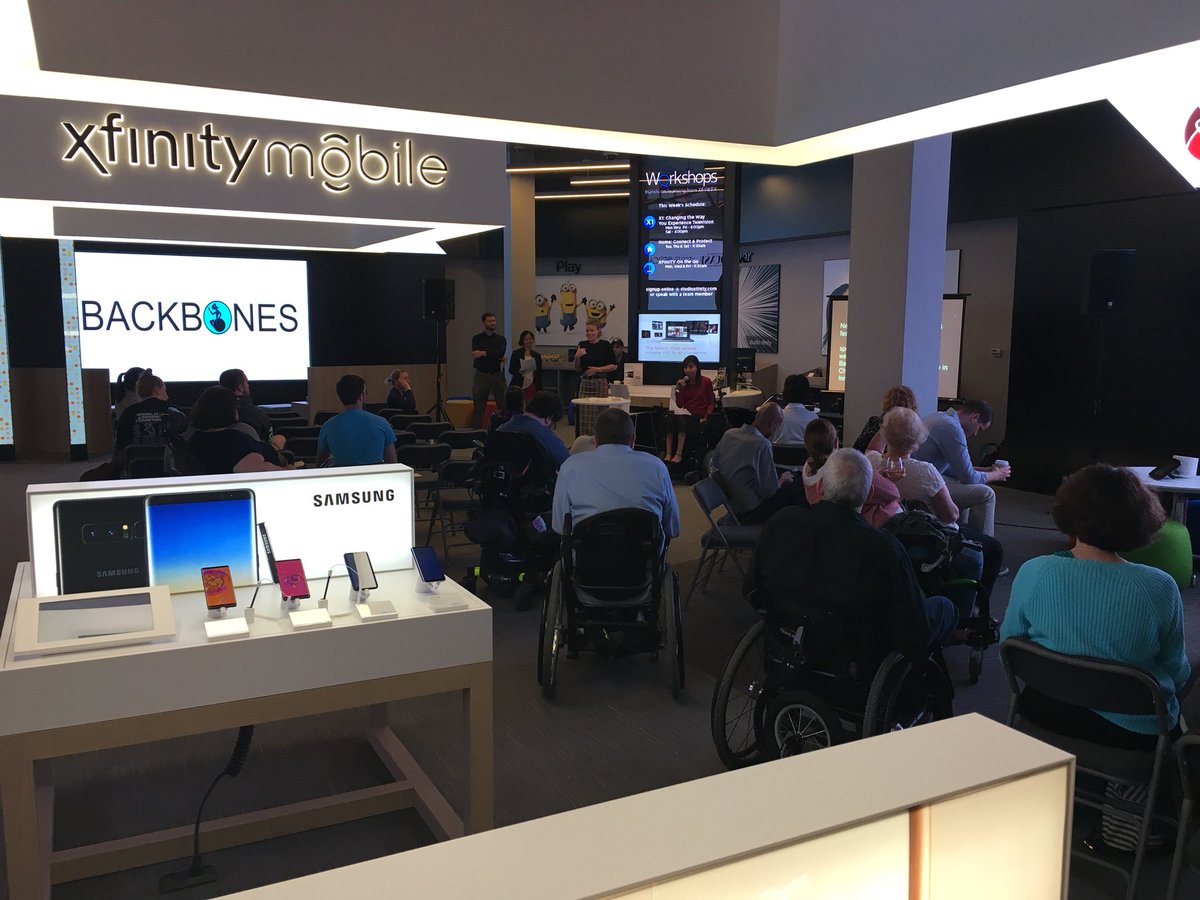ComcastILLINOIS's tweet photo. #Comcast welcomes @reelchi and @backbonesonline to #StudioXfinity for the opening of the 2017 ReelAbilities Film Festival. https://t.co/gJaVCTB2g1