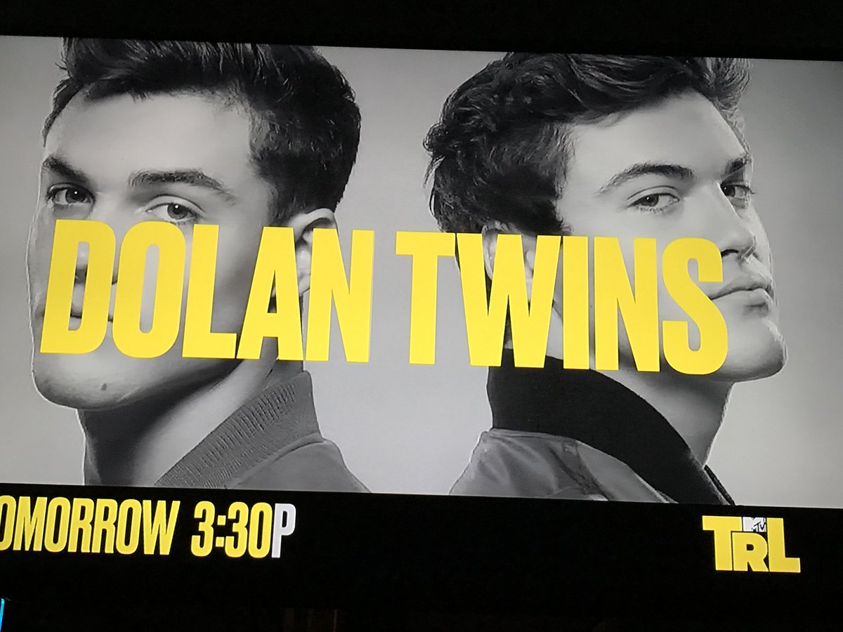 dejahooper_'s tweet photo. I Just Saw My Boys On My Tv @EthanDolan @GraysonDolan @MTV @TRL https://t.co/Te6IyktoIS