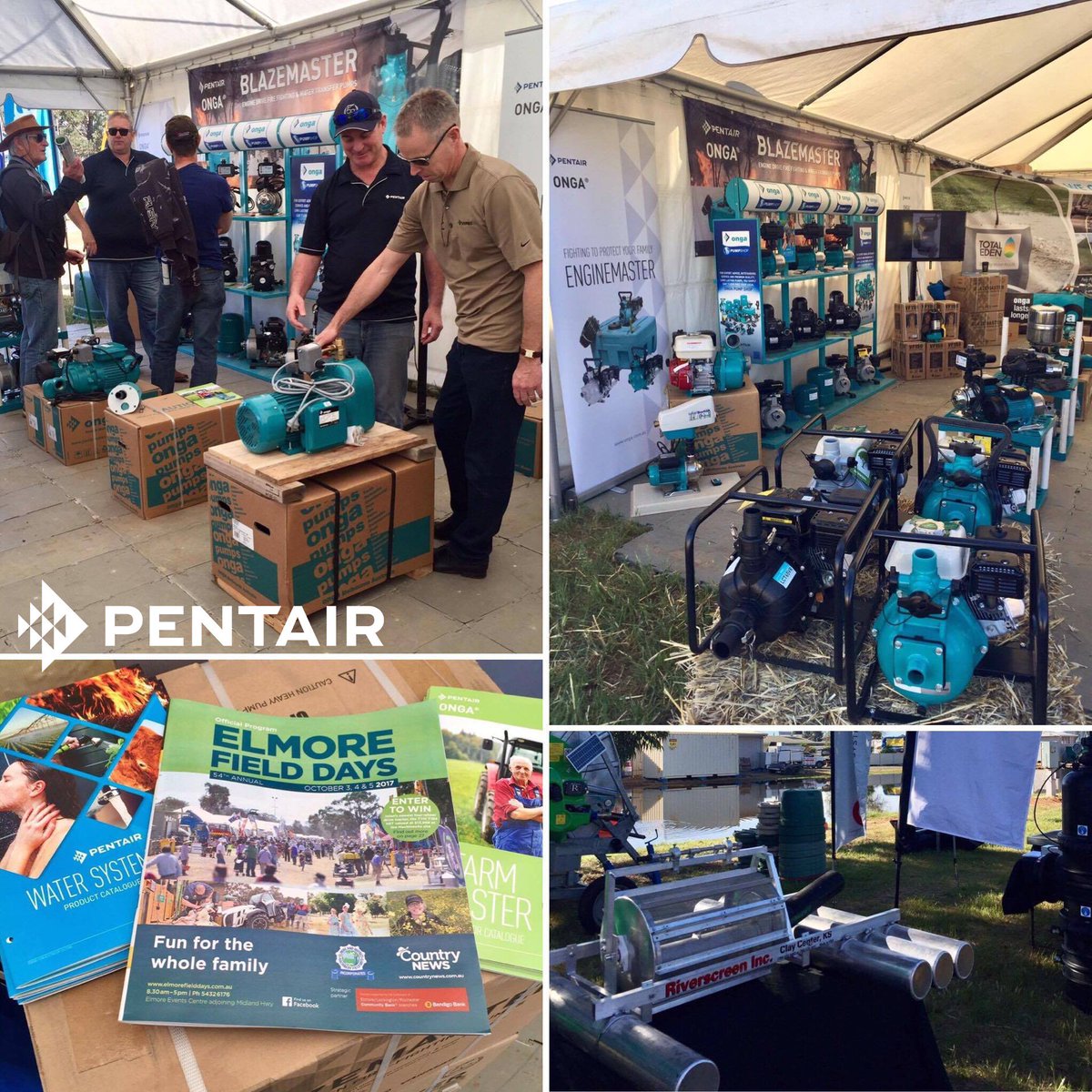 Today's the last day of Elmore Field Days! Get answers to your pumping questions from our staff Rick, Darryn &amp; Neil at. stand 323! #pentair