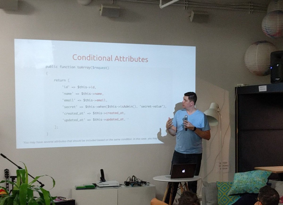 phpvancouver's tweet image. API resources in @laravelphp #vanphp #php