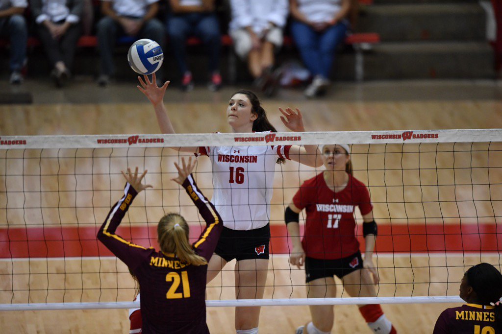 The 3rd goes to <a href="/BadgerVB/">Wisconsin Volleyball</a> now leading 2-1