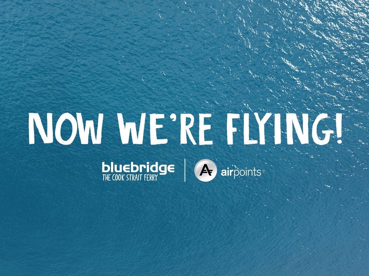 BluebridgeFerry's tweet image. We’ve partnered up with @FlyAirNZ so you can now earn Airpoints Dollars™ when sailing across Cook Strait with us! bluebridge.co.nz/airpoints