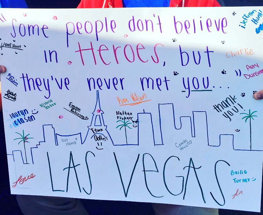 Thank you <a href="/LVMPD/">LVMPD</a>, <a href="/ClarkCountyFD/">Clark County FD</a>, <a href="/LasVegasFD/">Las Vegas FireRescue</a>, @NLVFirePIO, <a href="/HendFireDept/">Henderson Fire</a>, <a href="/SunriseLasVegas/">Sunrise Hospital</a>, <a href="/UMCSN/">UMC Hospital</a> &amp; all other depts &amp; 1st responders ❤️