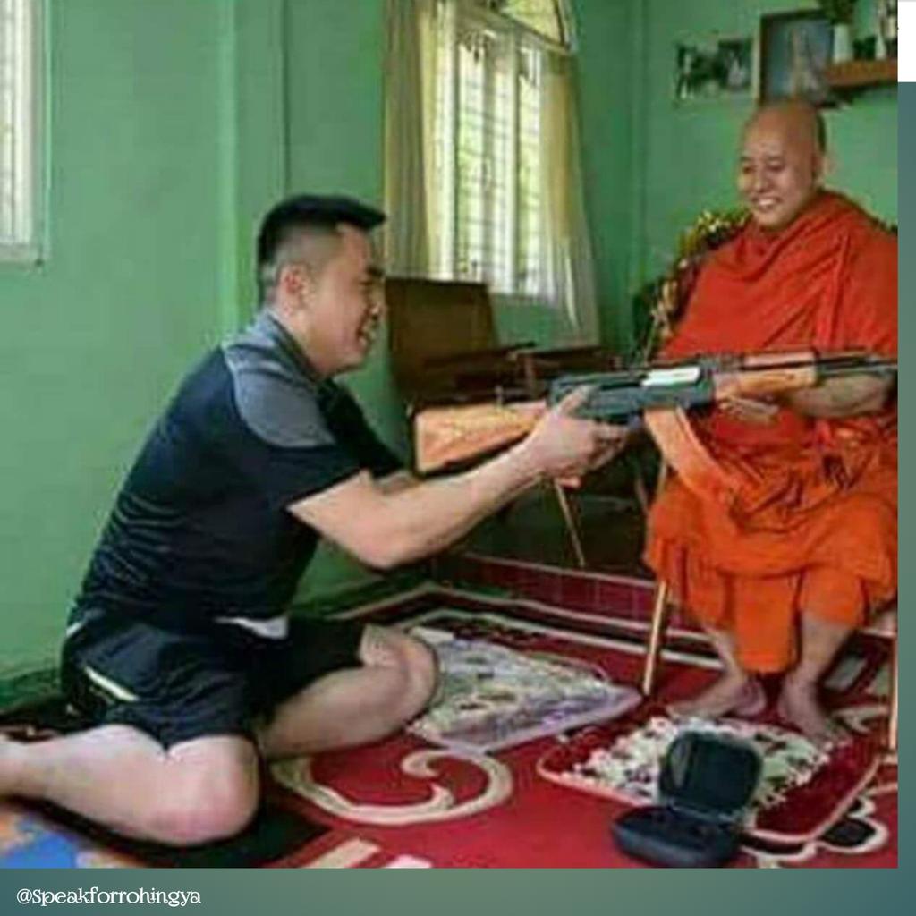 ForRohingya's tweet image. The World Must Recognise Today Who Are Terrorist-Who Are Not Terrorist ?  Shame On Myanmar Bhudhist Monk.
