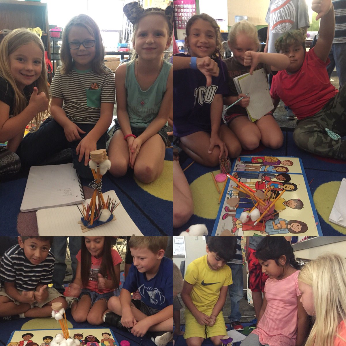 ellisin2nd's tweet photo. We had fun learning about how when objects are combined they can do things they were unable to do apart with this stem challenge #curtises https://t.co/IjArUwMS1v