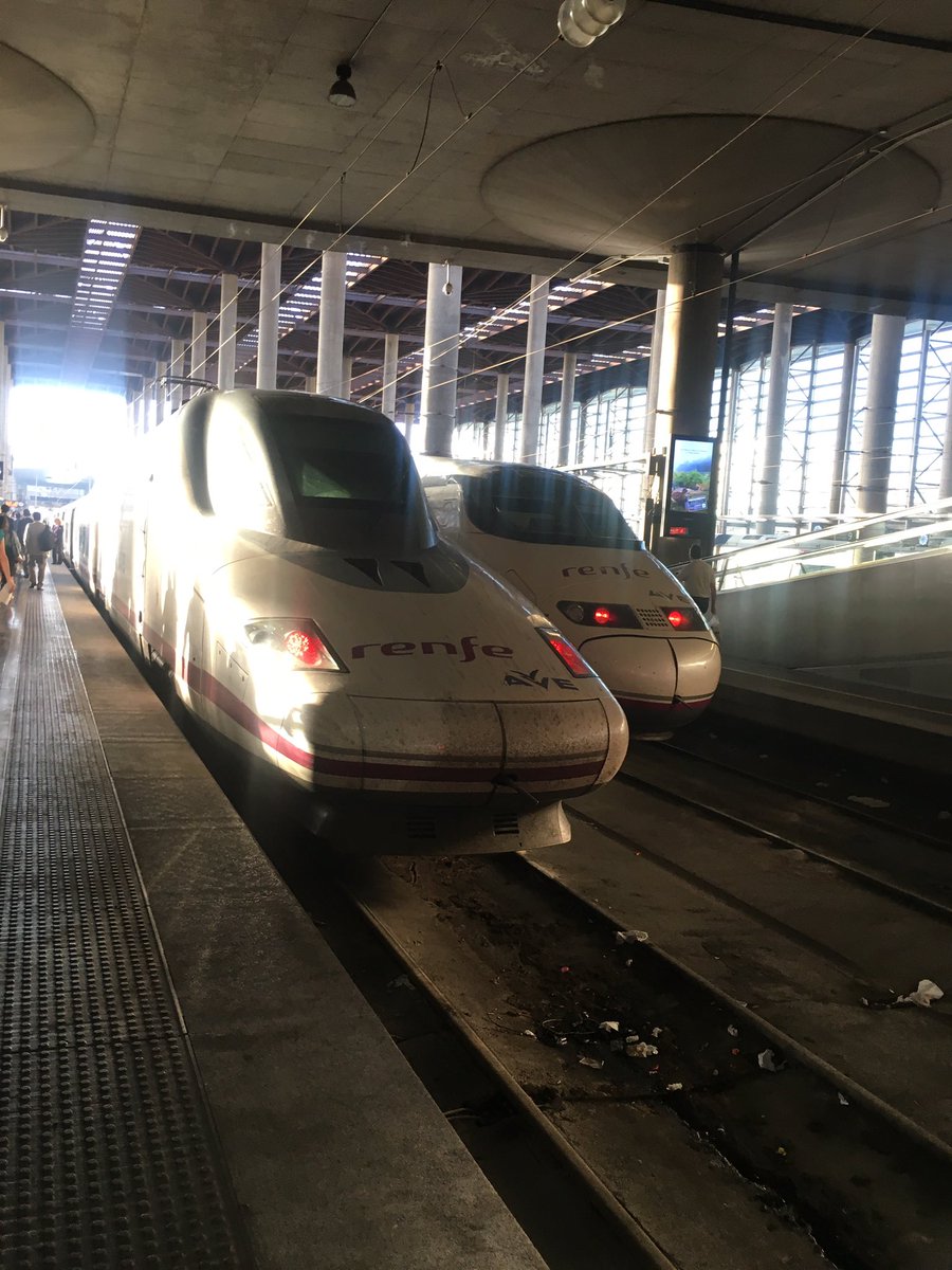 stentzj's tweet photo. My first high speed train trip from Madrid to Valencia to visit with Customers! @ReneeJoseph15 https://t.co/yYmqPwUxi3