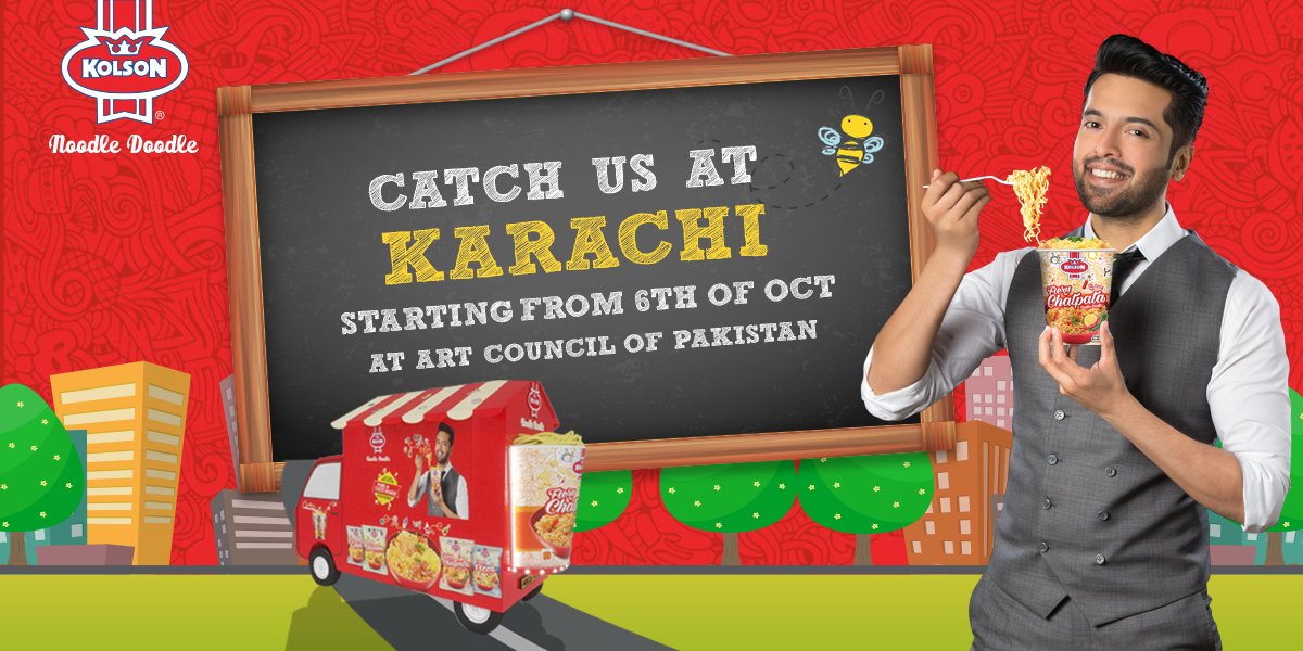 KolsonNoodle's tweet photo. All the Karachiites out there! Get ready tomorrow we are coming to Art Council of Pakistan.#TickettomyImagination #SpellingBee #Dawn https://t.co/RS4SzT4F1A