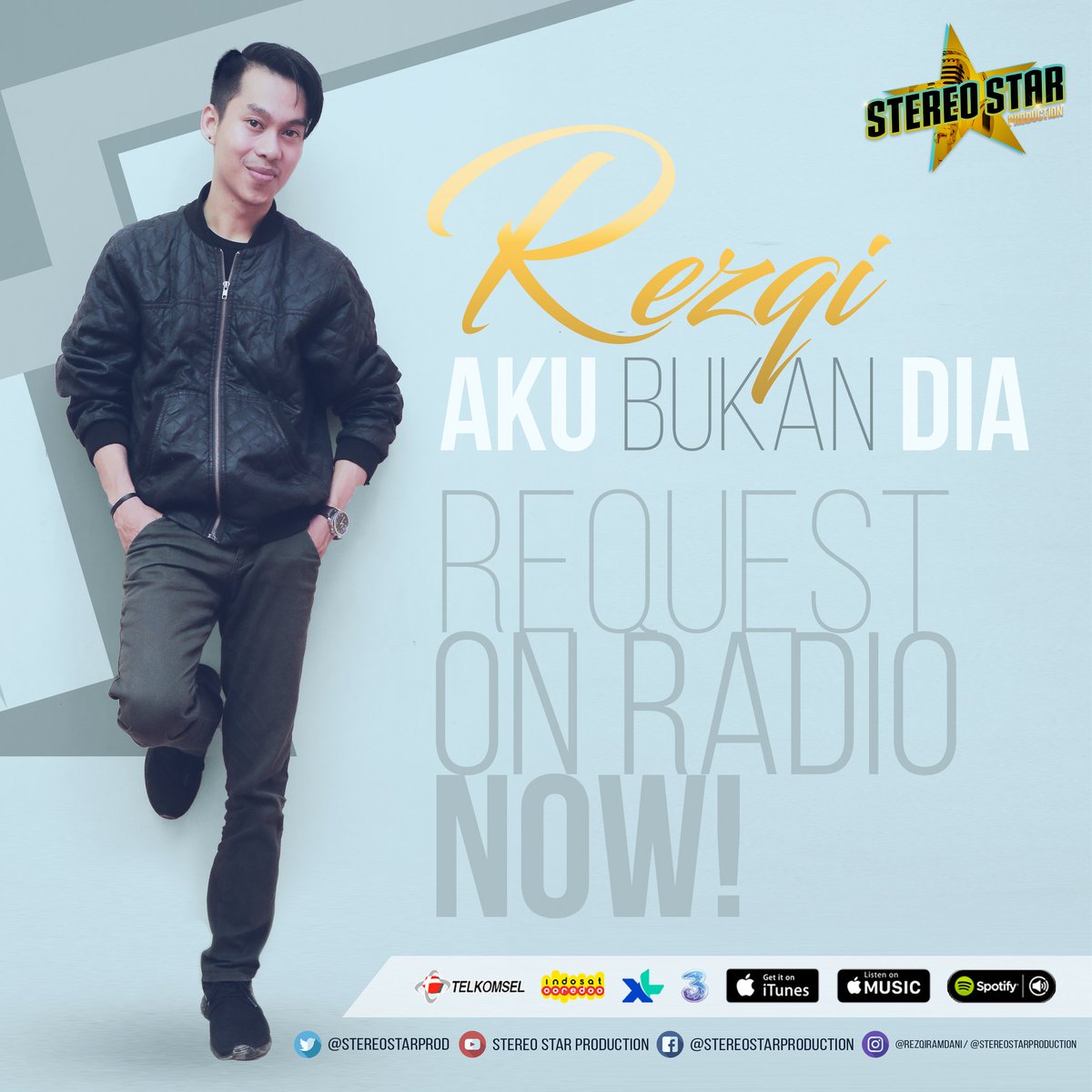 stereostarprod's tweet photo. Yuk request lagu @ramdanirezqi - Aku Bukan Dia, terimakasih banyak atas supportnya π
#rezqi #akubukandia #stereostarproduction https://t.co/MrbBXMa49n